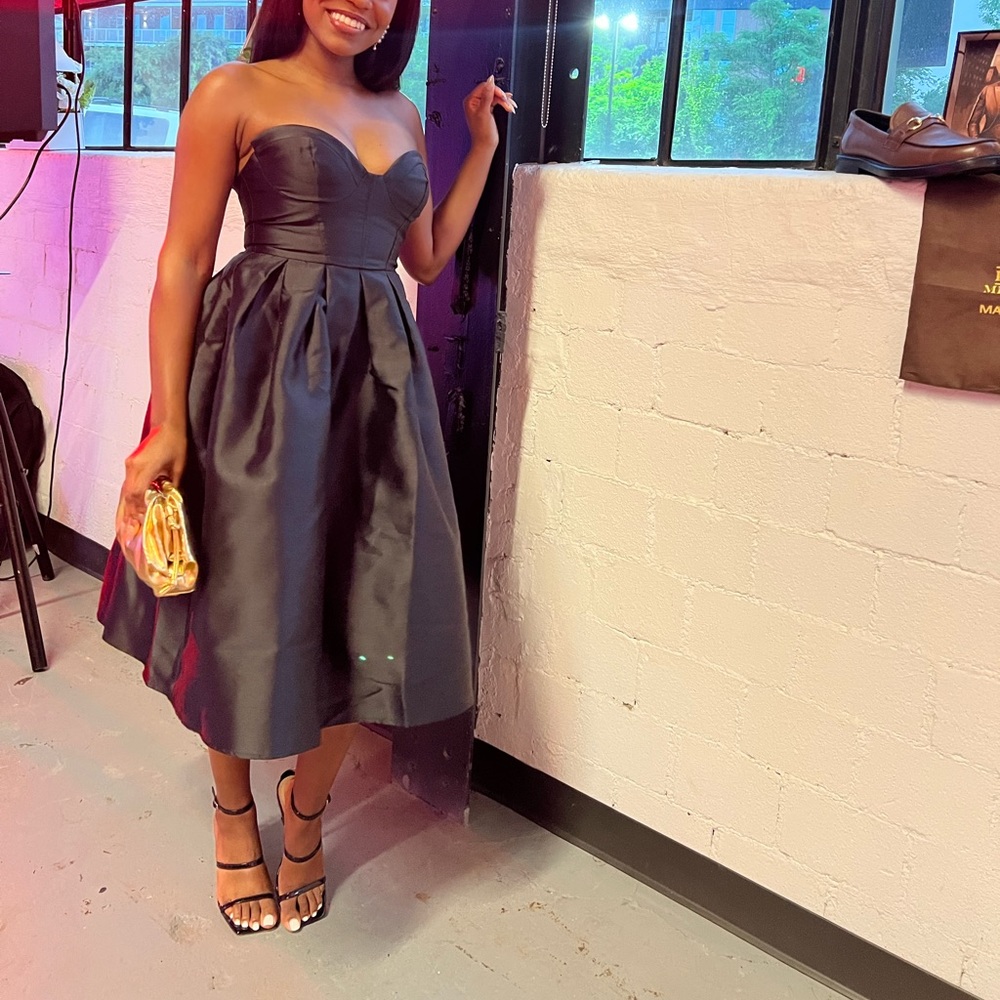 Black Strapless Dress